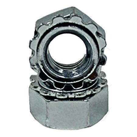 Newport Fasteners Lock Nut, 5/16"-24, Steel, Zinc Plated, 0.258 in Ht, 100 PK 561036-PR-100